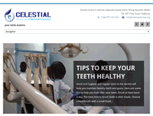 Tablet Screenshot of celestialdental.org